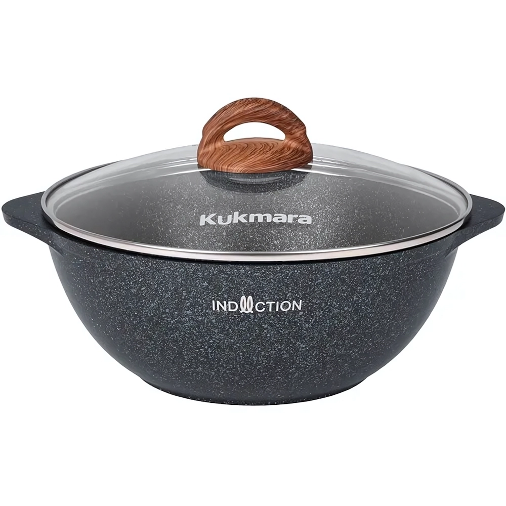 Казан 3,5л со стеклянной крышкой, АП линия «Granit Ultra Induction» (blue)