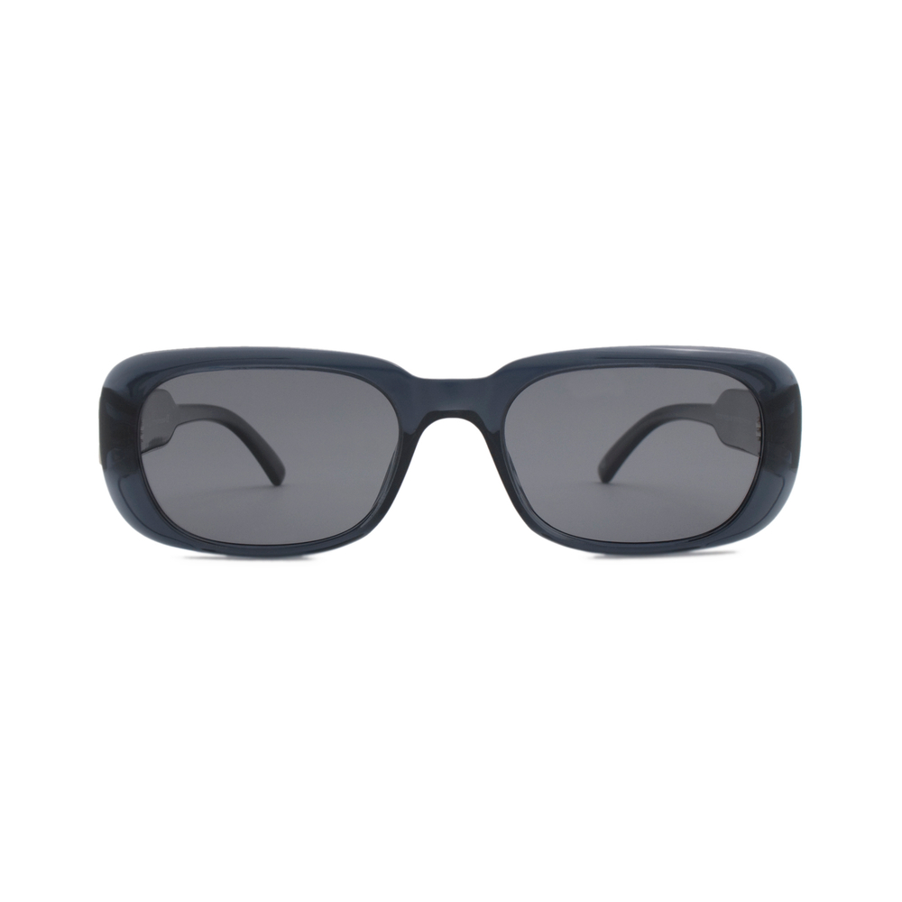 Очки Genex Sunglasses 696 c.119 прямоугольные прозрачно-синие с серебром