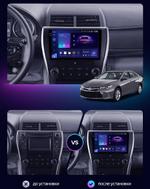 Магнитола для Toyota Camry 2014-2018 (из Америки) - Kuberg QLed+2K, Android 14, TS105, Быстрейшая, CarPlay, SIM-слот