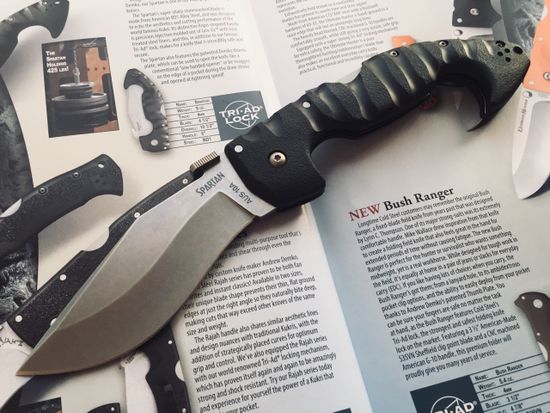 Складной нож Cold Steel 21ST Spartan c клинком из стали AUS-10A, рукоять Grivory (Griv-Ex)