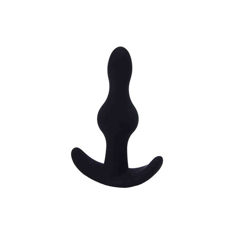 Силиконовая анальная пробка для ношения ONJOY Silicone Collection (Цвет: черный)