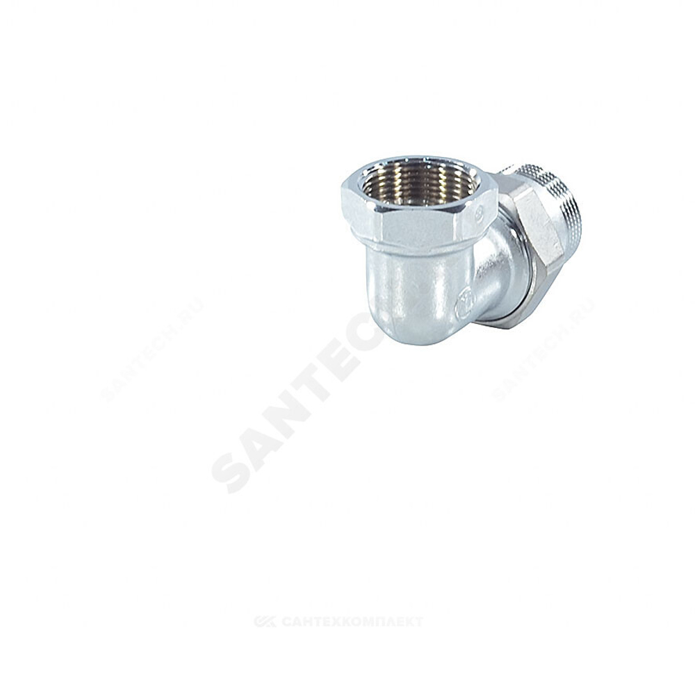Соединитель латунь хром американка Ду 20 (3/4") угловой ВР/НР R19 Giacomini R19X004