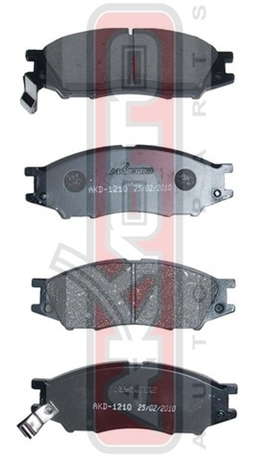 Колодки тормозные дисковые передние AKYOTO AKD1210