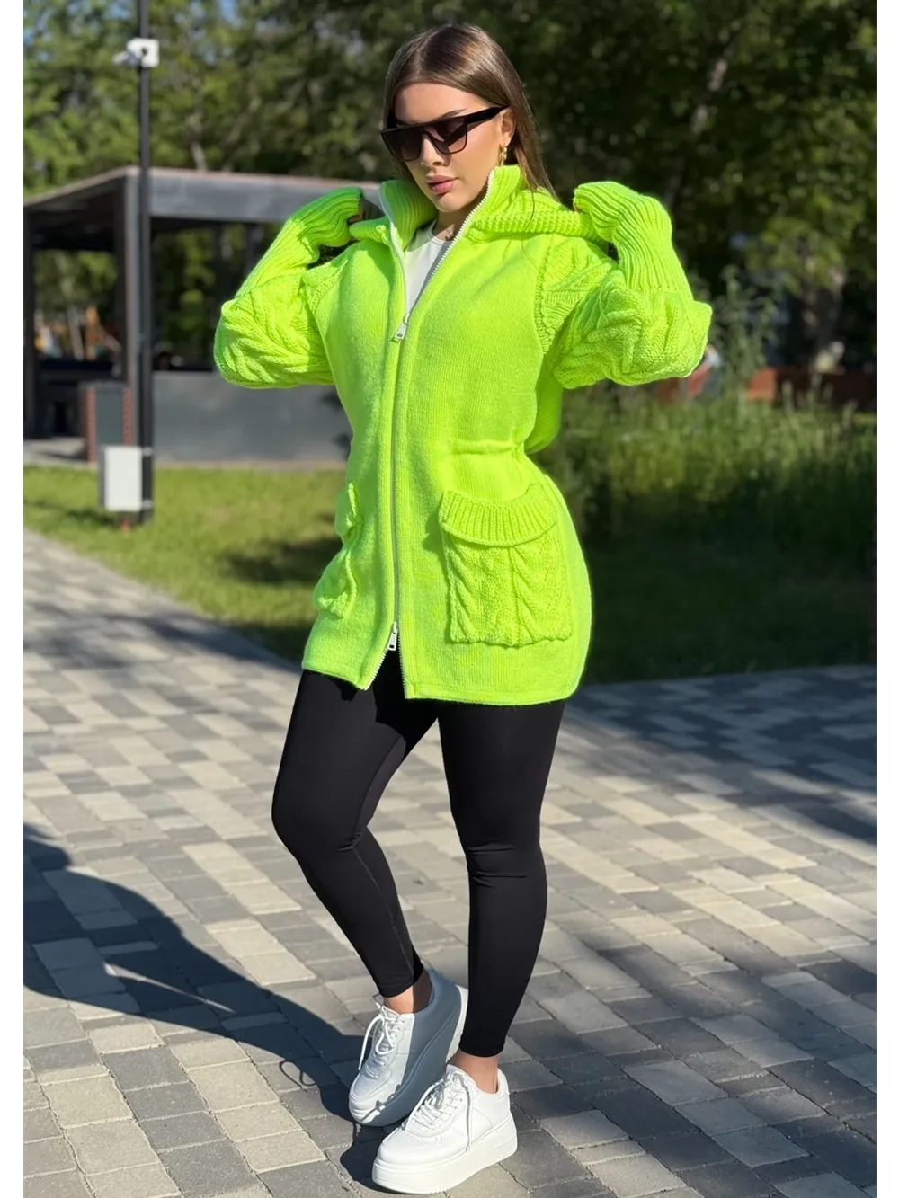 Кардиган куртка анорак вязаный