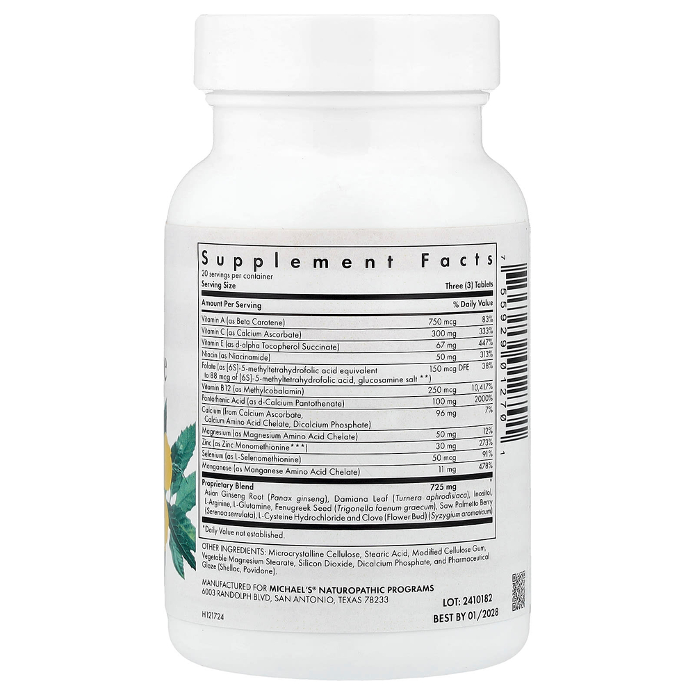 Michael's Health, Мужской репродуктивный фактор, 60 вегетарианских таблеток