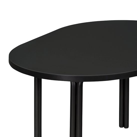 Столик кофейный ror, 75х50 см, черный