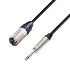 Adam Hall K5 MMP 0500 - кабель микрофонный, Neutrik XLR (M) - TRS (jack) mono 6.3 mm, 2 x 0.22 мм2,