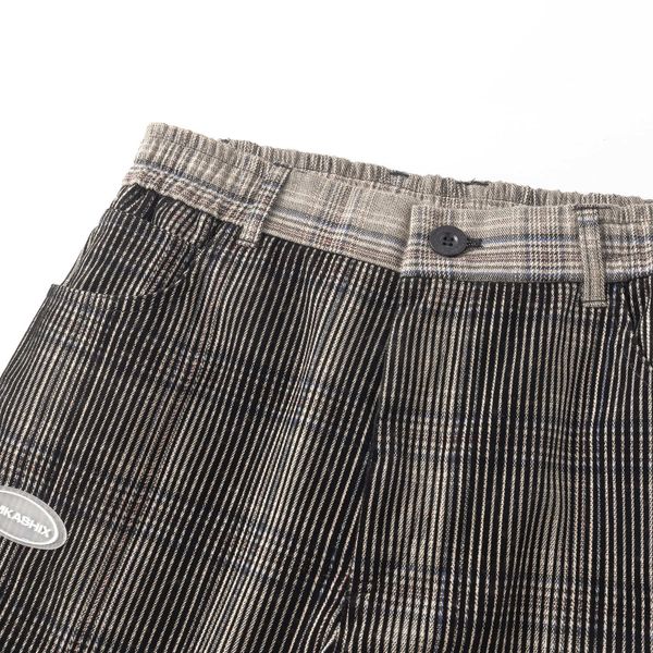 Брюки Velvet Tartan коричневые / черные - фото 8