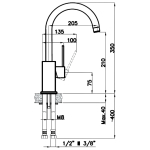 Rivelato 9021208 antracite cromo