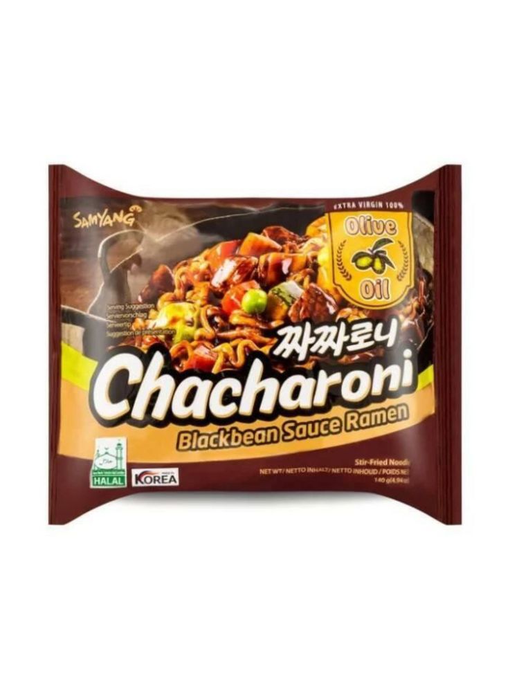 Лапша быстрого приготовления Samyang Chacharoni 140 г, 5 шт