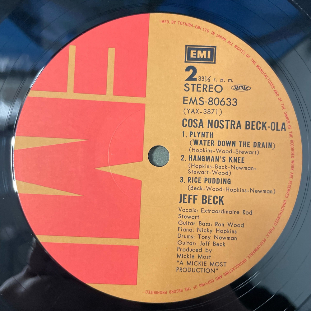 Винтажная виниловая пластинка LP The Jeff Beck Group Beck Ola (Япония 1976) (Оби)