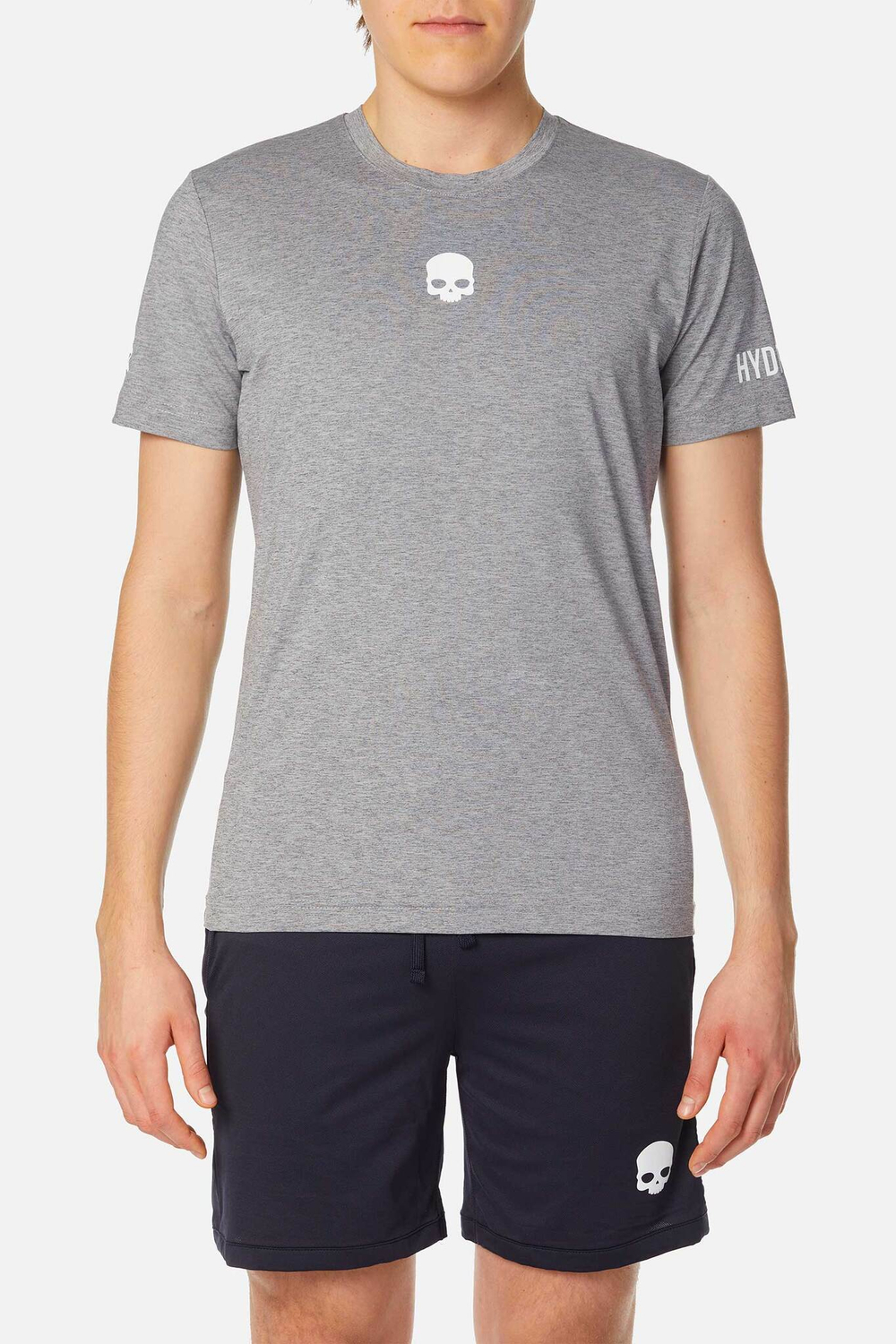 Мужская футболка HYDROGEN MESH RUBBER SKULL TECH T-SHIRT (D00006-015)