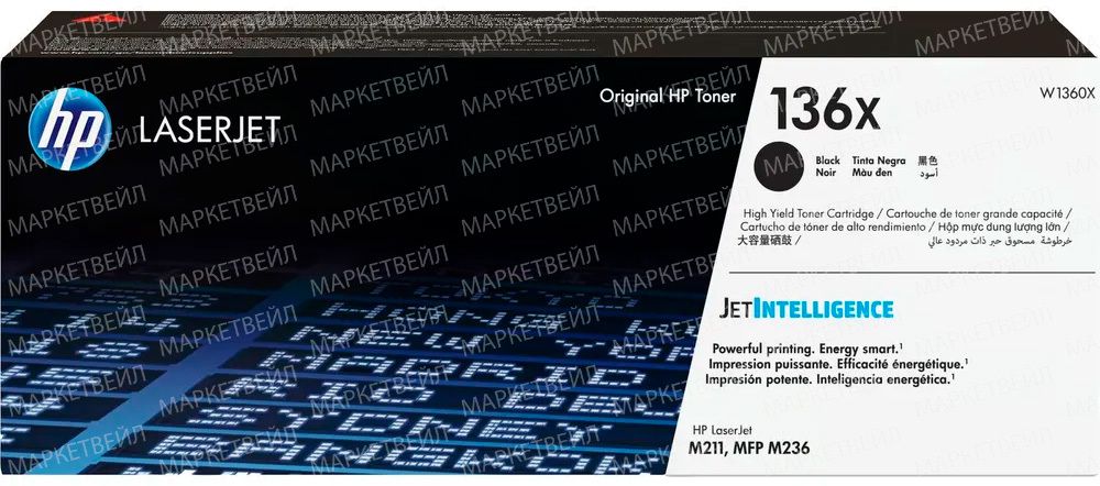 Картридж HP 136X (W1360X) для LaserJet M211/M236 (2.4K)