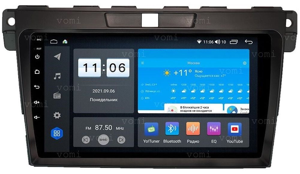 Магнитола для Mazda CX-7 2009-2012 - ZX554R9-7862 Android 10, Быстрая, SIM-слот