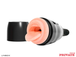 Мастурбатор-ротик Private Anny Aurora Mouth в тубе с хвостиком для массажа простаты (Цвет: телесный)