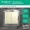 Выключатель двухклавишный Systeme Electric Glossa Бежевый GSL000251
