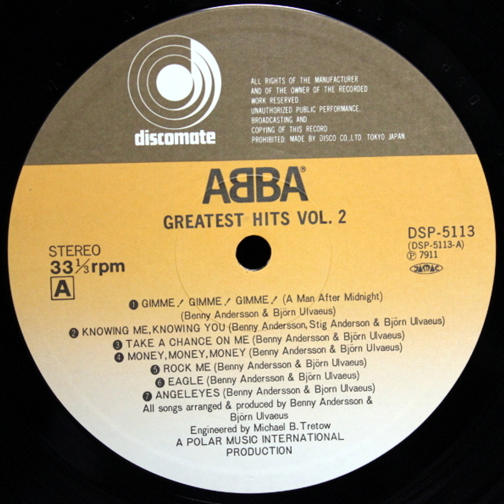 ABBA / Greatest Hits Vol. 2 (LP)