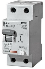 Устройство защитного отключения (УЗО) Legrand TX3, 2 полюса, 25A, 30 mA, тип AC, электро-механическо