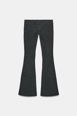 ZARA БРЮКИ FLARE В ТОНКУЮ ПОЛОСКУ, ПОЛОСКИ