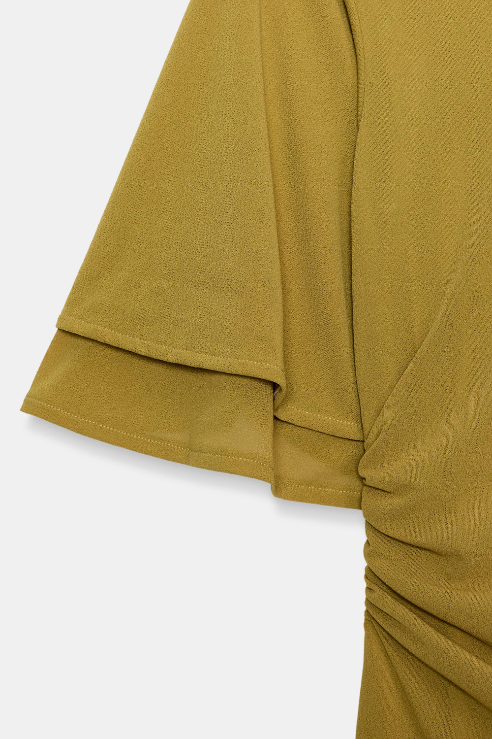 ПЛАТЬЕ С ВОЛАНАМИ НА РУКАВАХ — ZARA