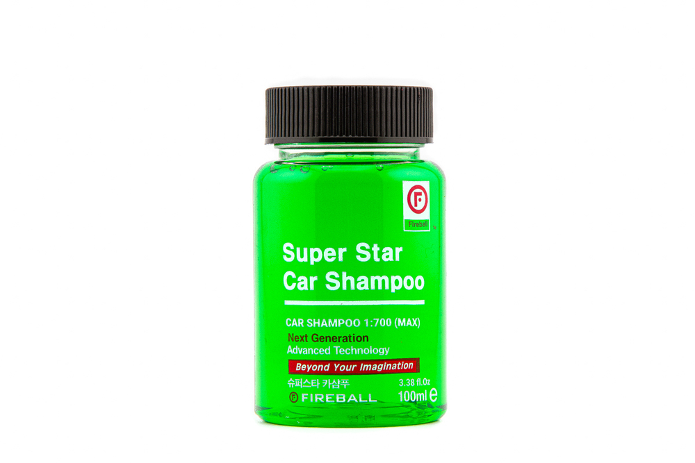 FIREBALL Шампунь для ручной мойки Super Star Car Shampoo 1:500 PH7 Лесное настроение (зеленый) 100 м
