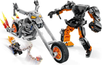 Конструктор Лего Марвел Робот и мотоцикл Призрачного Гонщика | LEGO Marvel Ghost Rider Mech & Bike 76245 264 детали (7+)