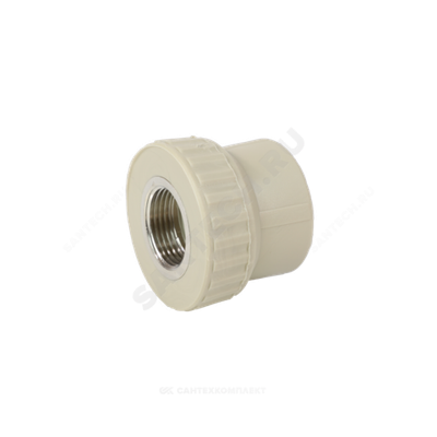 Муфта PP-R комбинированная серая Дн 25х1" ВР VALFEX 10129225Г