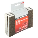 Губка для шлифования, 125 х 100 х 10 мм, мягкая, 3 шт, P 60/80, P 60/100, P 80/120 Matrix — фото 1