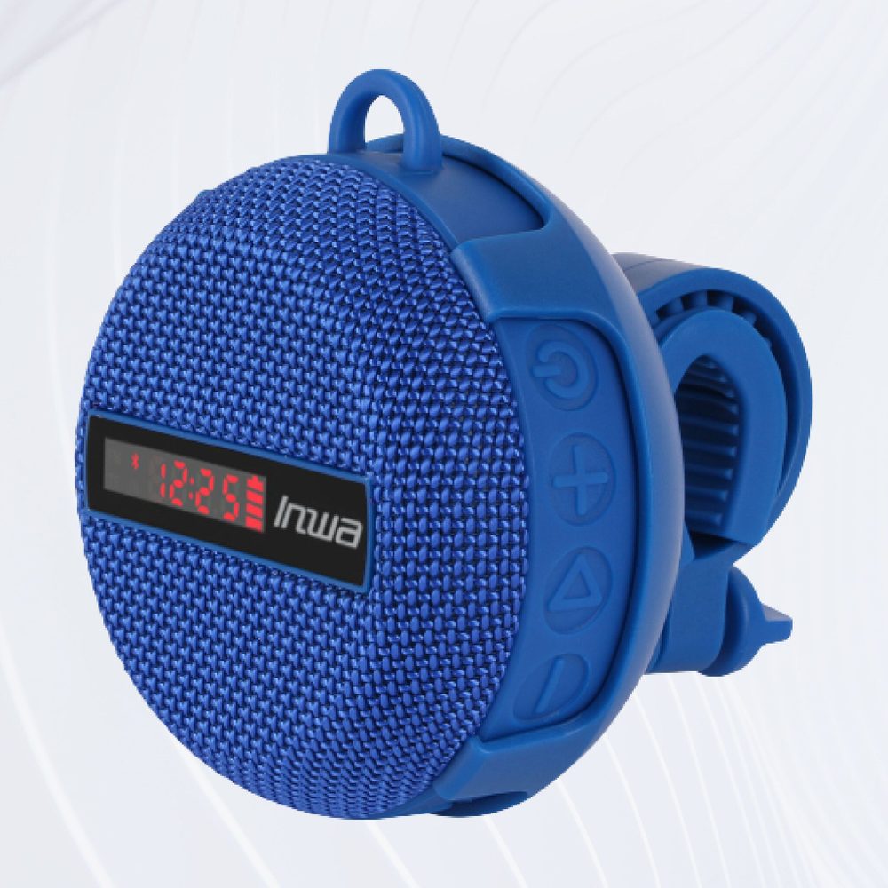 Беспроводная Bluetooth колонка для руля велосипеда, электросамоката, мопеда (с дисплеем)