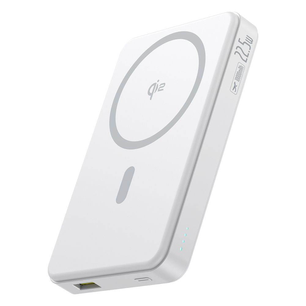 Внешний аккумулятор + Беспроводная зарядка Baseus Airpow II Qi2+C+U 10000mAh 22.5W (MagSafe)
