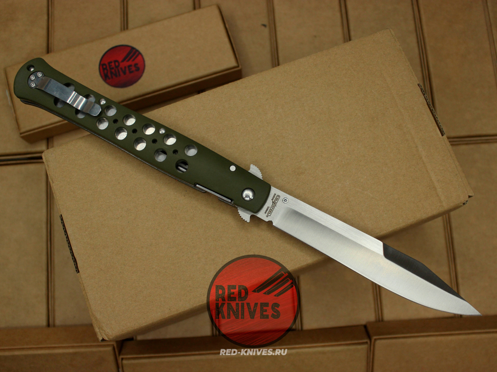 Нож Cold Steel 26C Ti-Lite 6 Lynn Thompson Signature - рукоять зеленый нейлон