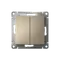 Выключатель двухклавишный Systeme Electric AtlasDesign Шампань ATN000551