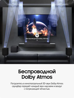 Саундбар Samsung HW-Q600F/RU, 3.1.2‑канальный звук, черный