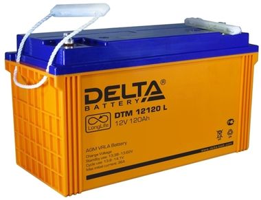 Аккумулятор DELTA DTM 12120 L ( 12V 120Ah / 12В 120Ач ) - фотография