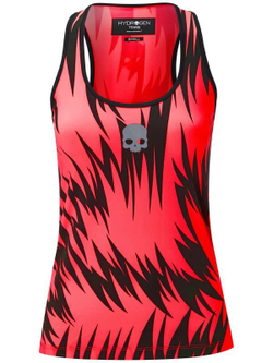Женский топ теннисный Hydrogen Scratch Tank Top - красный
