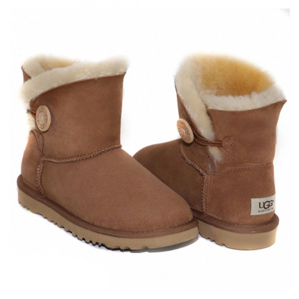 Ugg Mini Bailey Button II Chestnut