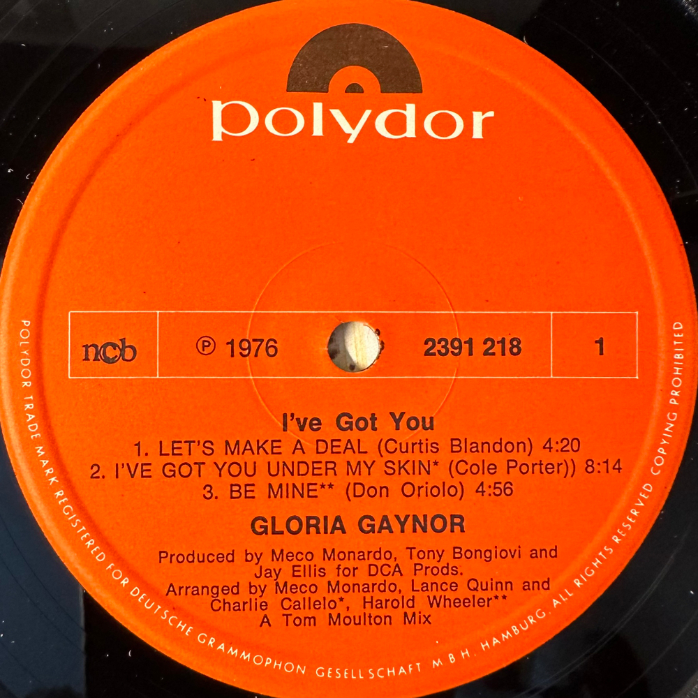 Gloria Gaynor - I've Got You (Скандинавия 1976г.)