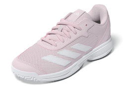 Детские теннисные кроссовки Adidas Courtflash K - distilled pink/cloud white/cloud white