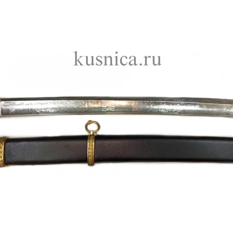 Шашка казачья образца 1881г. клинок дамасская сталь арт.Р1Д