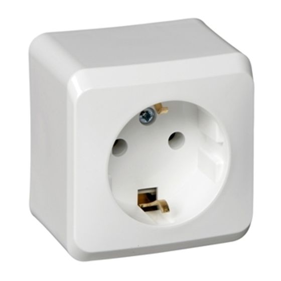 Розетка 1-м Этюд 16А IP20 250В с заземл. без защ. шторок PA16-003K Wessen