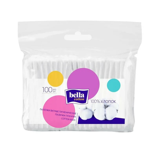 Ватные палочки Bella Cotton, 100 шт.