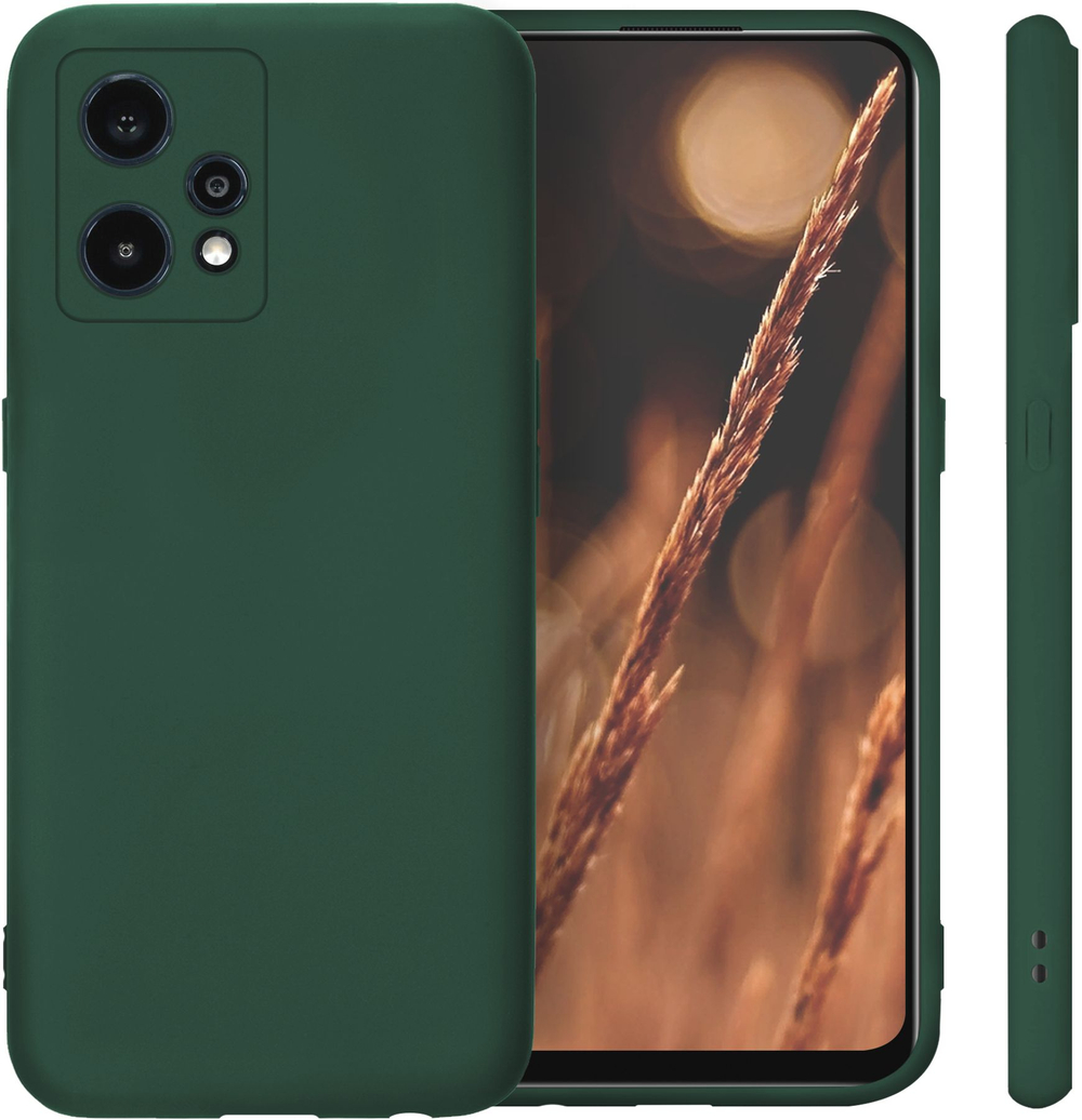 Мягкий Soft Touch чехол из силикона для REALME 9 PRO+ и 9 4G (3521) с бархатной подкладкой