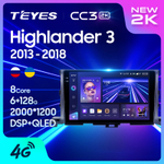 Teyes CC3 2K 10,2"для Toyota Highlander 2013-2018
