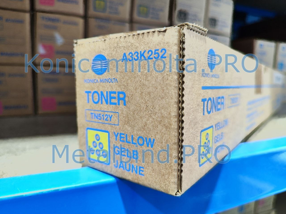 Тонер TN-512Y Konica Minolta оригинальный желтый A33K252