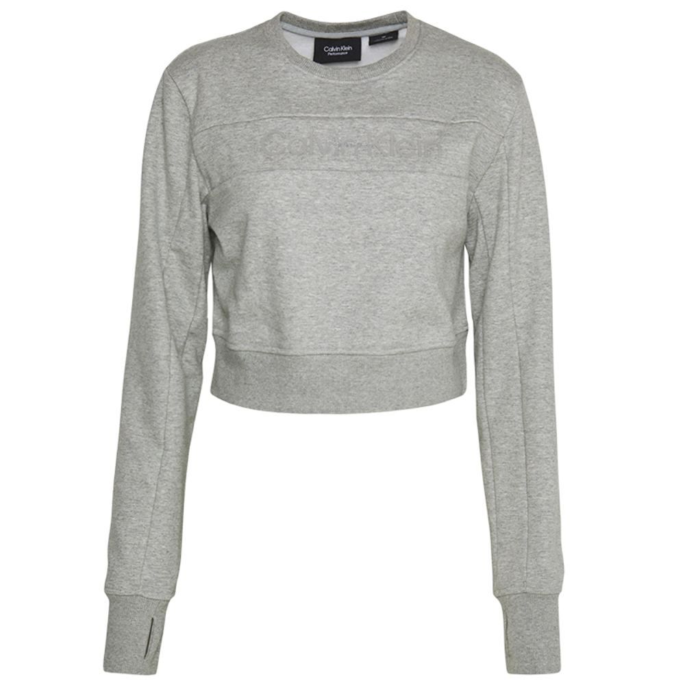Женская теннисная толстовка Calvin Klein PW Pullover — grey heather