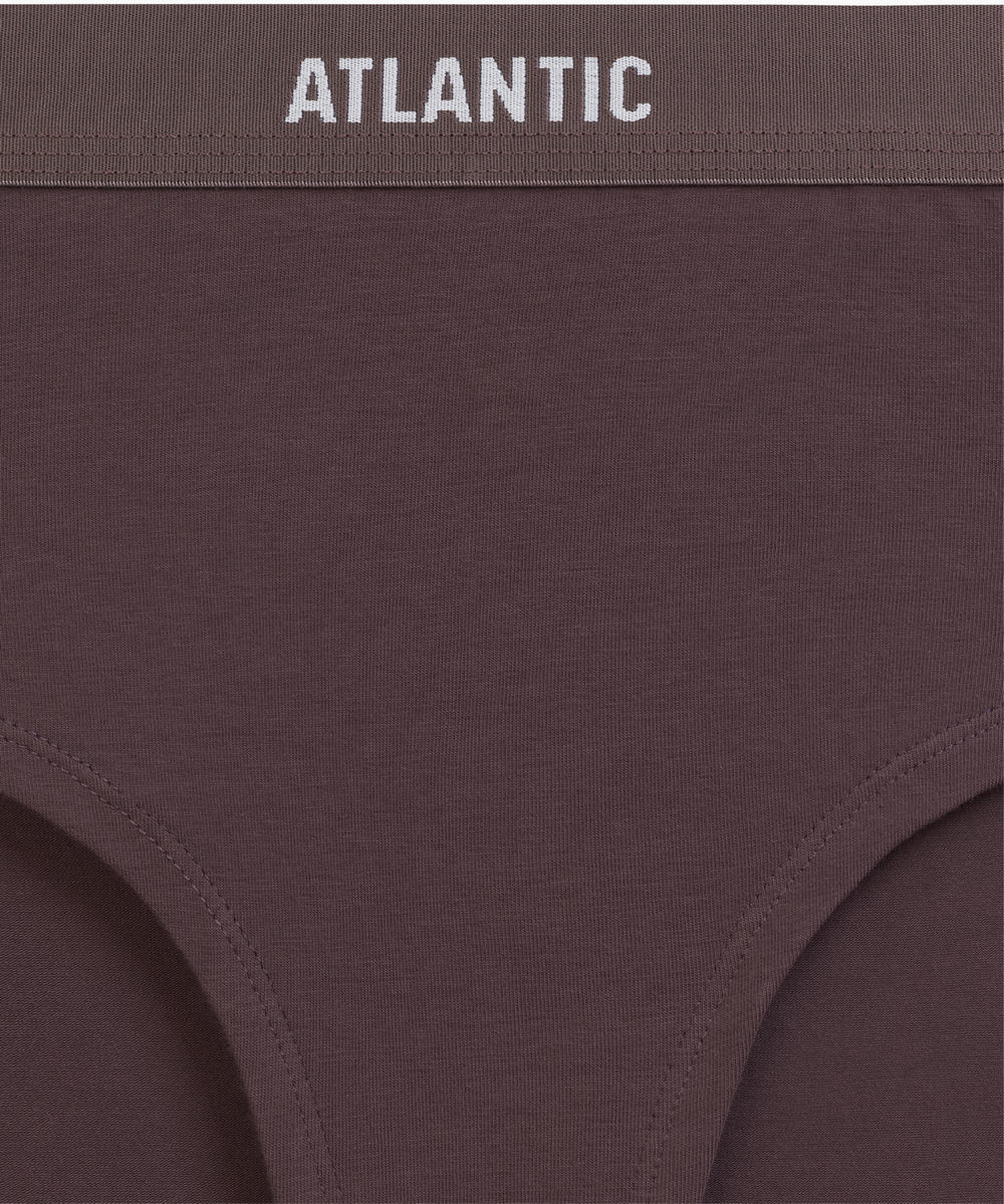 Трусы женские макси Atlantic, набор из 3 шт., хлопок, светло-розовые + светло-коричневые + коричневые, 3CLP-009