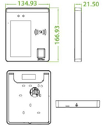 ЛКД-КЛ-30 00 Биометрический считыватель 3-в-1 (Лицо, палец, карта)