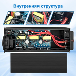 Инвертор 12V-220V 2000W черный RDDSPON