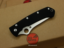 Нож Spyderco Lum Tanto - черная рукоять, клинок сатин