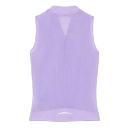 Женское теннисное поло Lacoste Sleeveless Stretch Dual Fabric Tennis - purple
